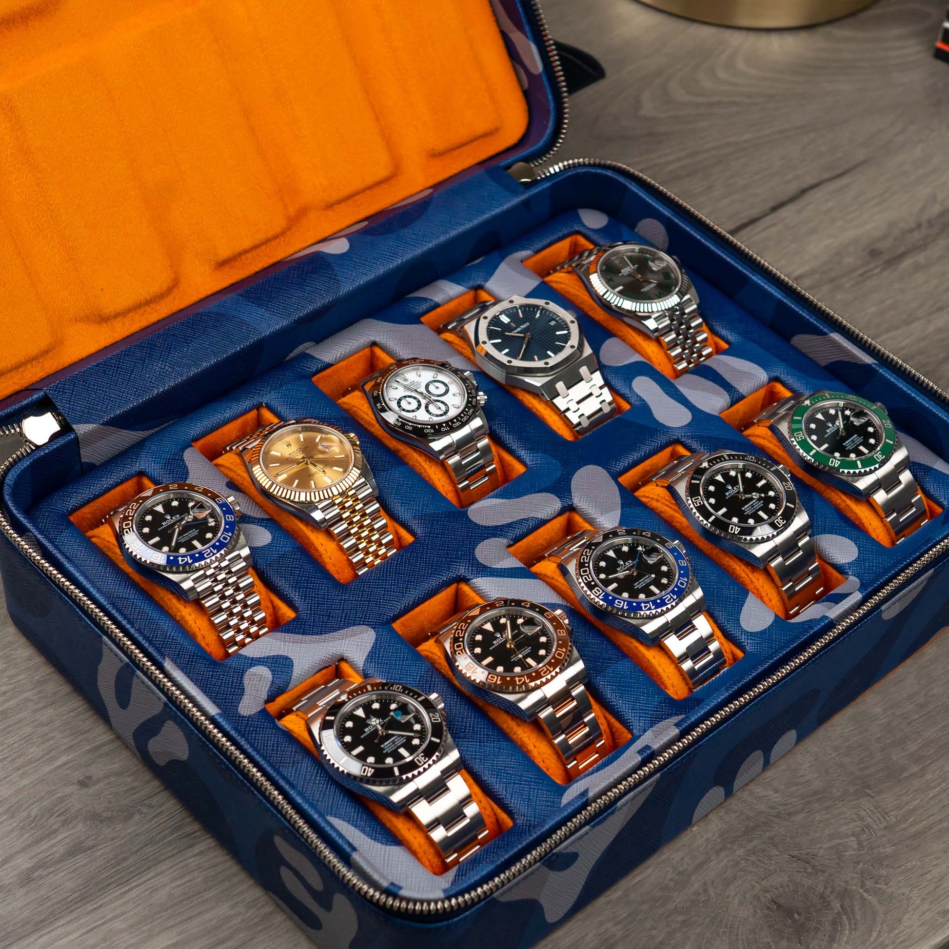 Blue Camo Watch Box – Ten Watches