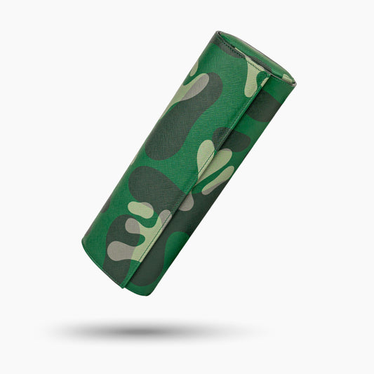 Green Camo Watch Roll – Four Watches