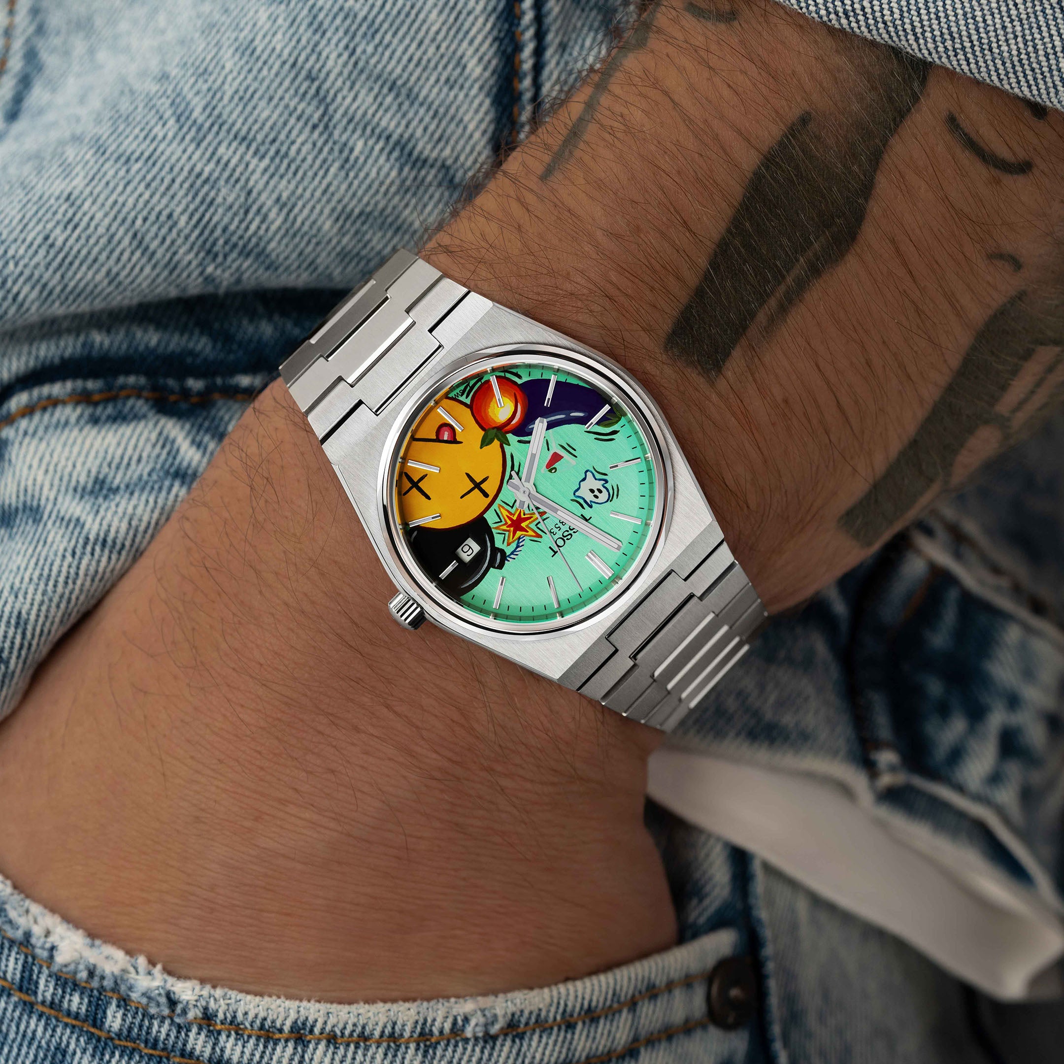Moji Concept on Tissot PRX Green Dial Limited Edition