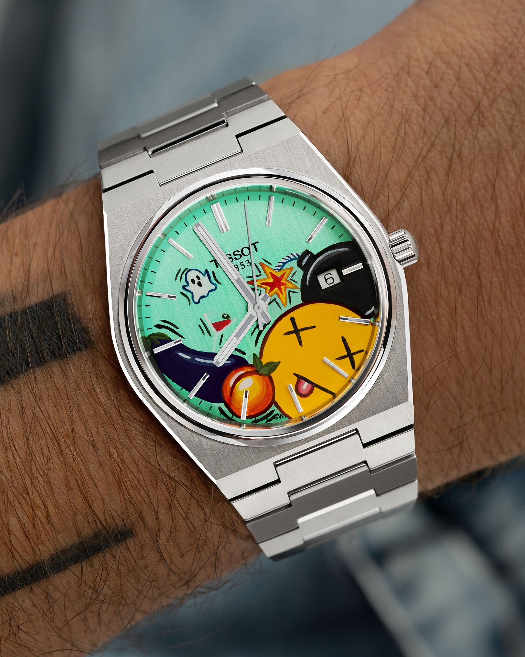 Moji Concept on Tissot PRX Green Dial Limited Edition