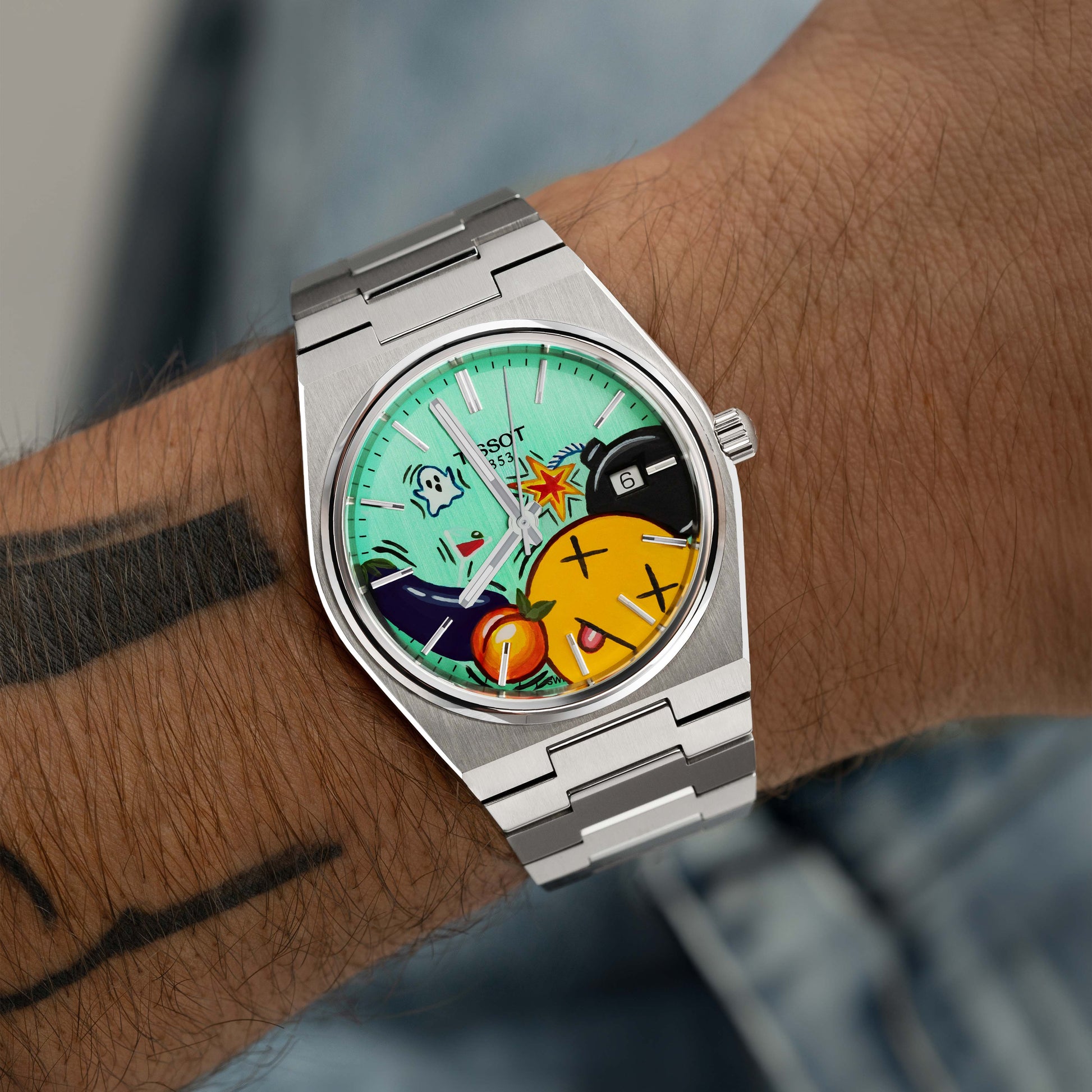 Moji Concept on the Tissot PRX Green Dial Limited Edition