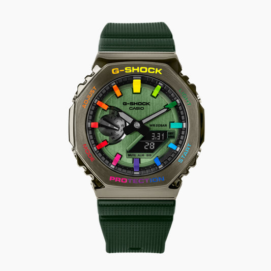 G-Shock CasiOak Green Rainbow