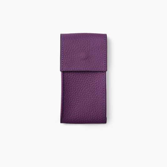 Mauve Leather Watch Pouch