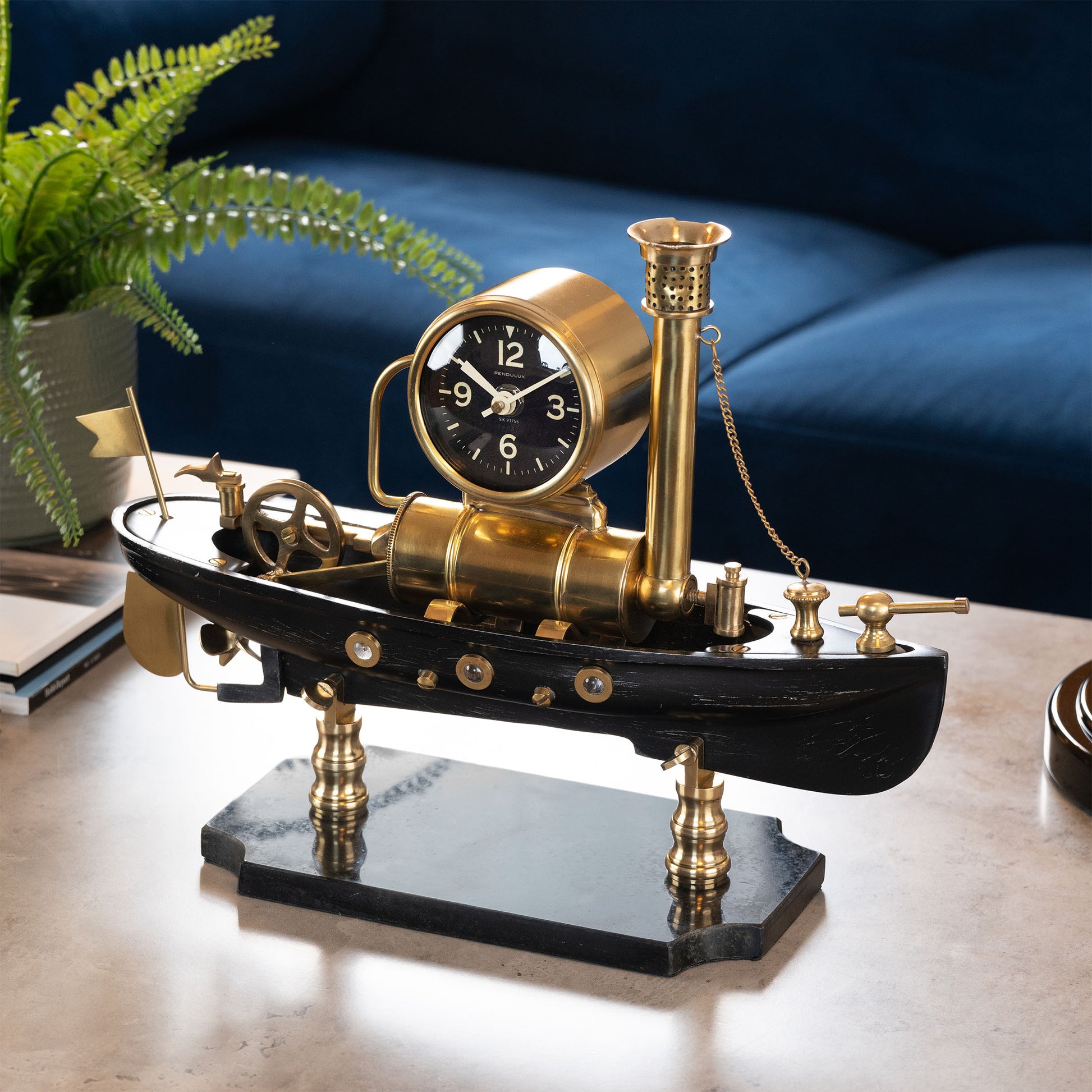 Steam Boat Table Clock